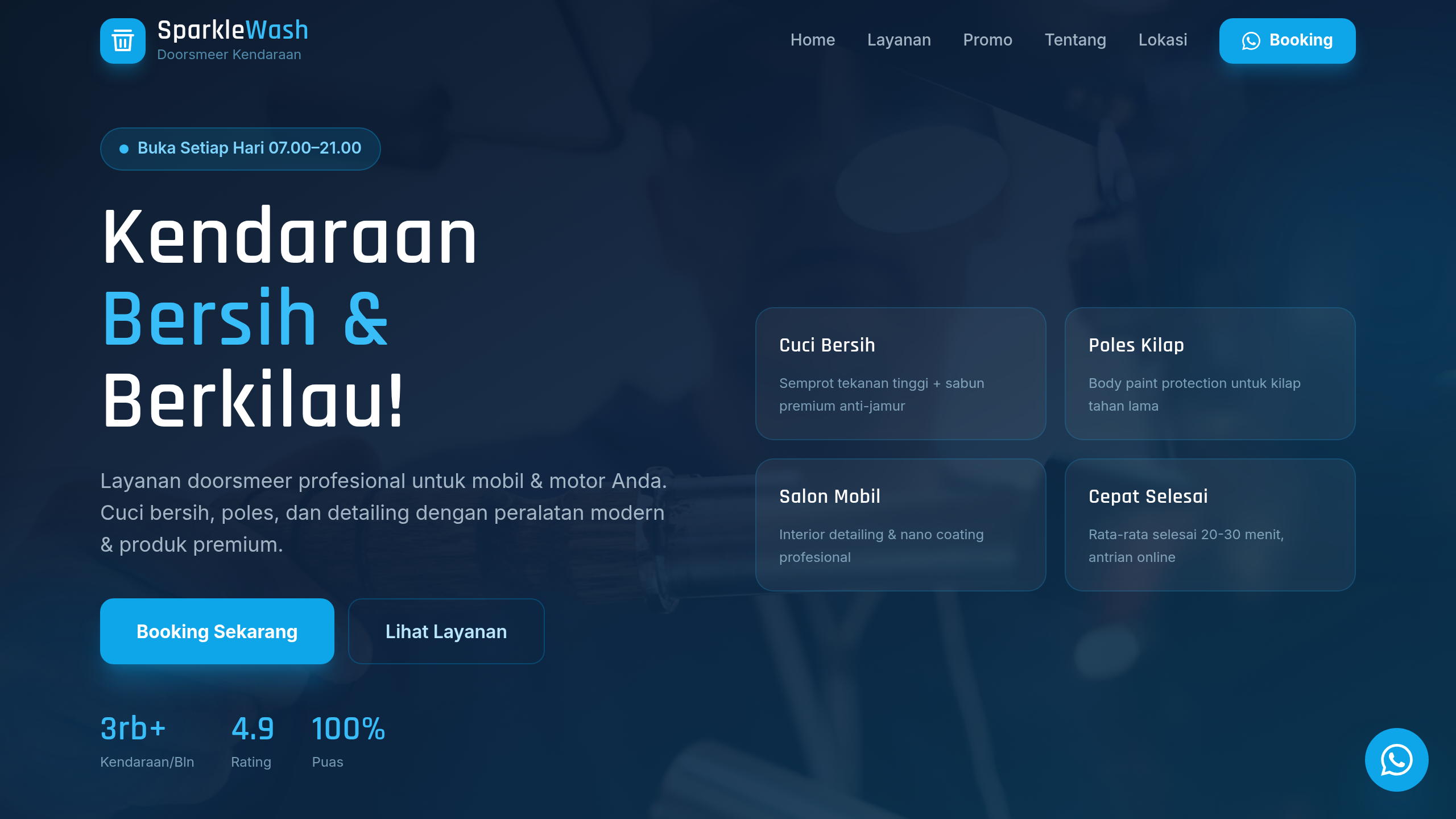 SparkleWash Doorsmeer